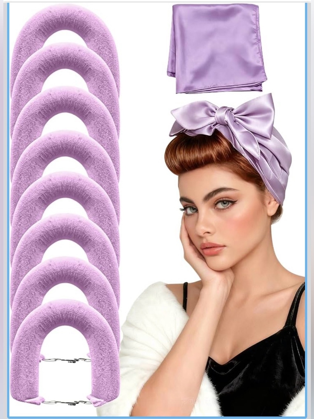 Heatless Curling Rods, Overnight Hair Curlers to Sleep In - No Heat Curls Set